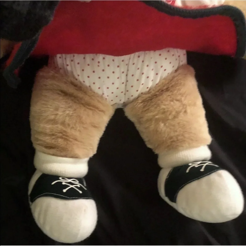 𝅺VINTAGE Limited Edition Holiday MAXINE Moose plush stuffed animal in red skirt